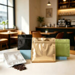 Cube Octagonal Sealed Coffee Bean Stand Up Pouches - Image 2