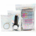 Laser Holographic Flat Bottom Zipper Bags