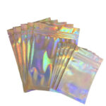 Laser Holographic Flat Bottom Zipper Bags - Image 2