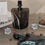 Black Aluminum Foil Spout Pouches for Coffee