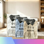 Warning Printed Vacuum Compression Bag